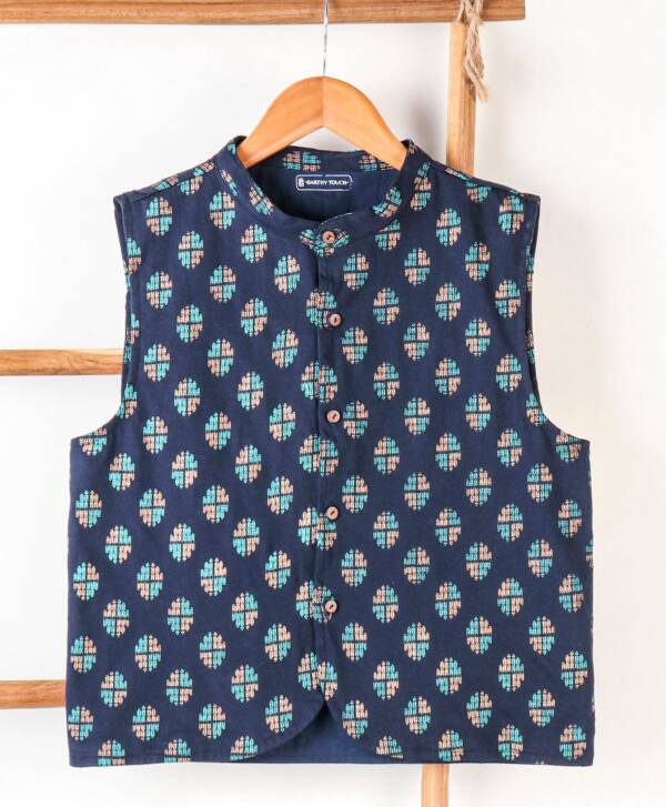 Full Sleeves Bio Wash Knit Kurta Pajama Set Printed - Image 4