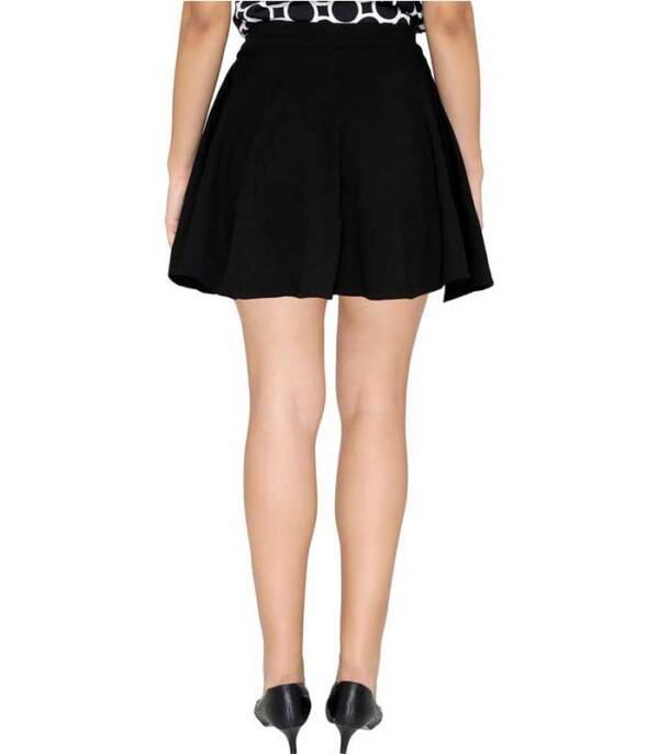 Chimp Women Solid A-line Black Skirt - Image 4