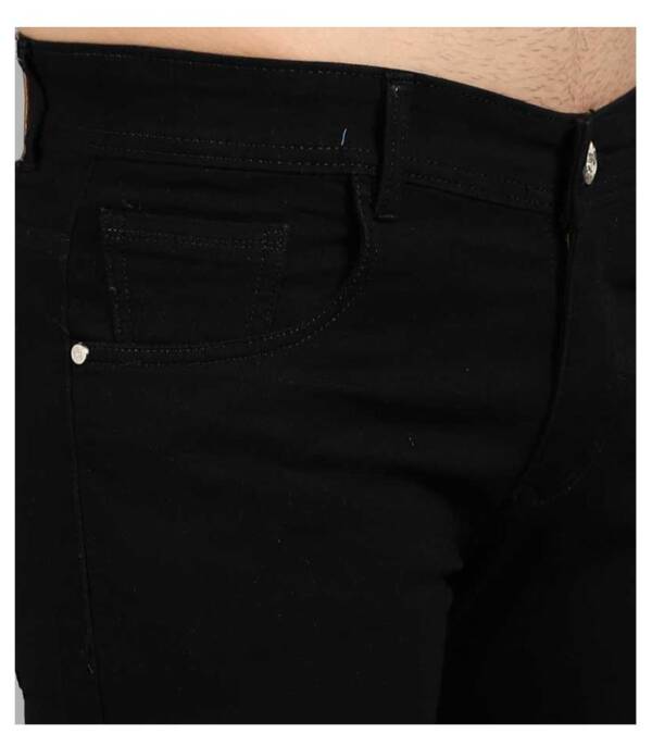 Foreign heights Slim Men Black Jeans - Image 5