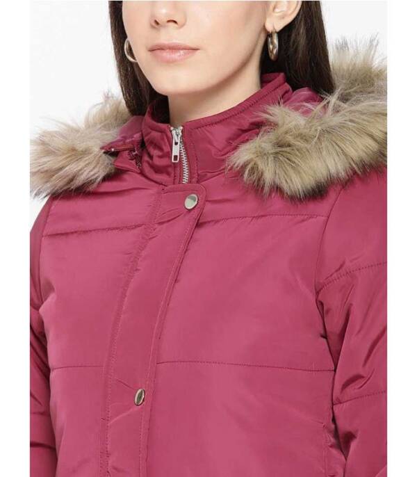 FIT Full Sleeve Solid Women Parka Jacket - Image 4