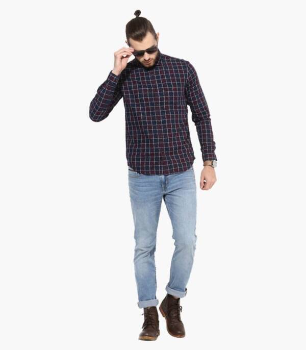 Light Blue Solid Low Rise Skinny Fit Jeans - Image 4
