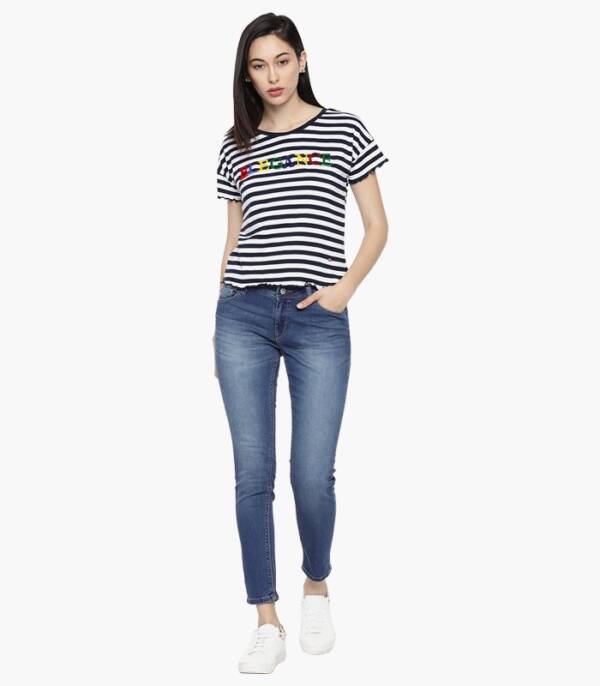 Women Blue Skinny Fit Jeans - Image 4