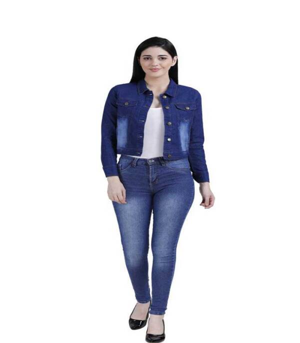 HYTREND Full Sleeve Washed Women Denim Jacket - Image 3