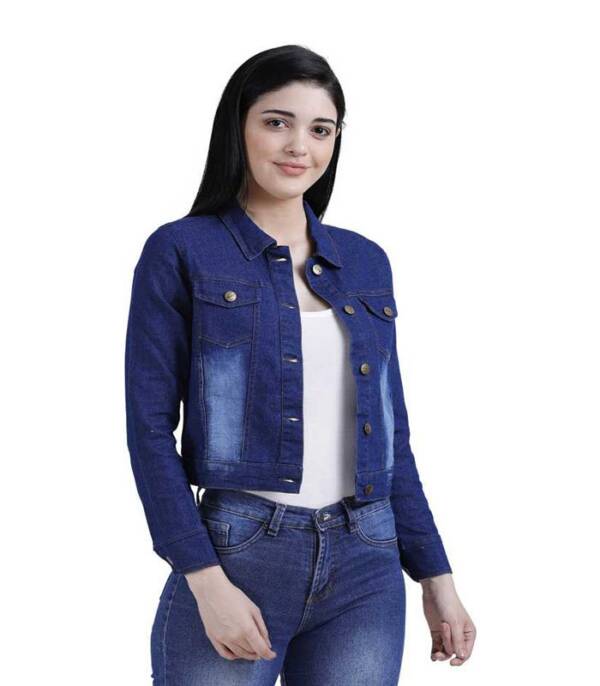 HYTREND Full Sleeve Washed Women Denim Jacket - Image 4