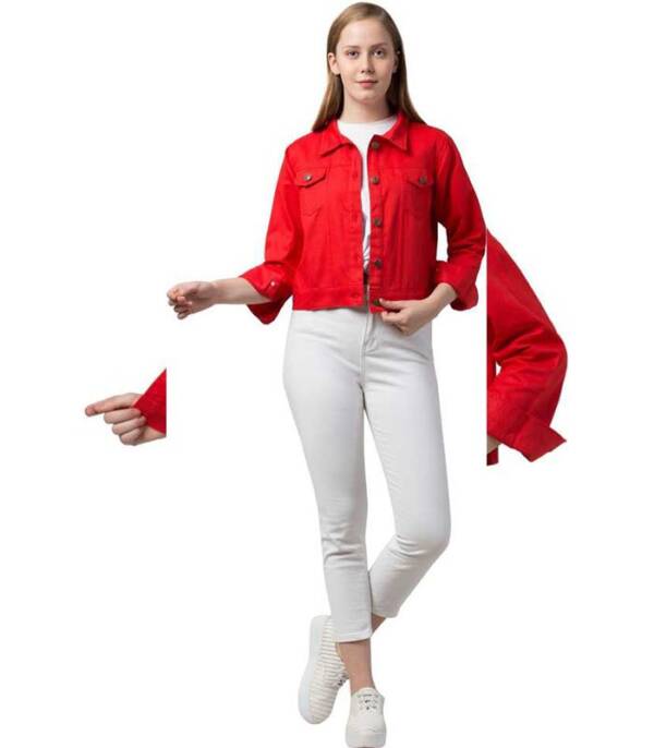 Fday Fashion Half Sleeve Solid Women Jacket - Image 4